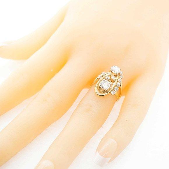 Jewelry - Art Deco Estate Sale Diamond Ring 14k Yellow Gold Vintage Jewelry 1.55 TCW